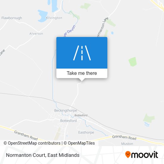 Normanton Court map