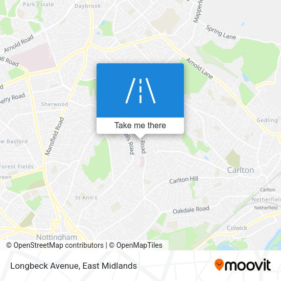 Longbeck Avenue map