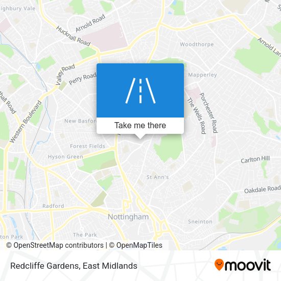 Redcliffe Gardens map