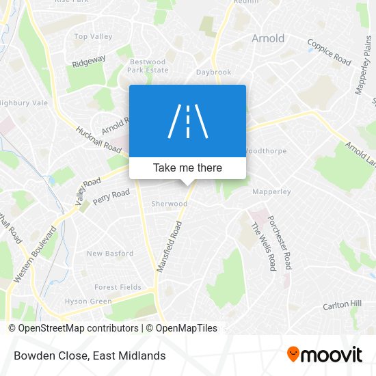 Bowden Close map