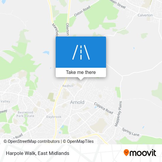 Harpole Walk map