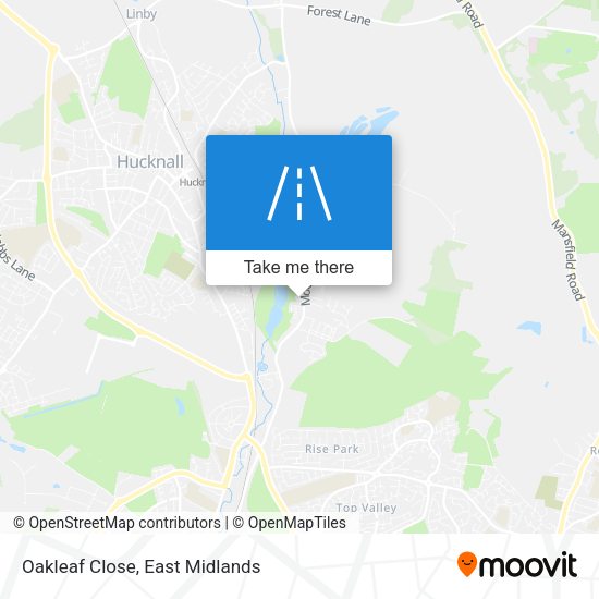 Oakleaf Close map