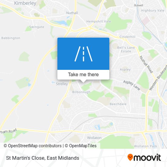 St Martin's Close map