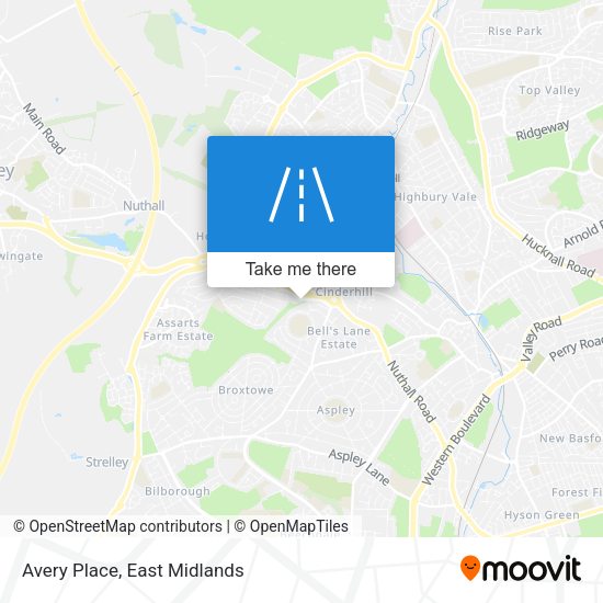 Avery Place map