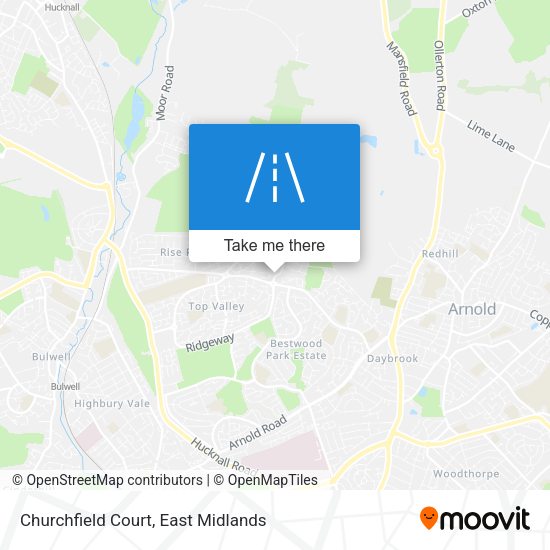 Churchfield Court map