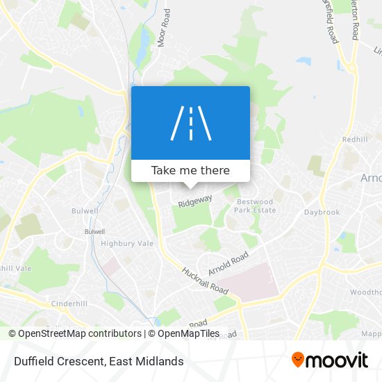 Duffield Crescent map