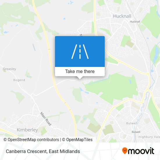 Canberra Crescent map