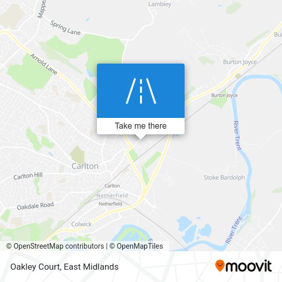 Oakley Court map