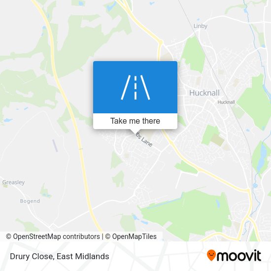 Drury Close map