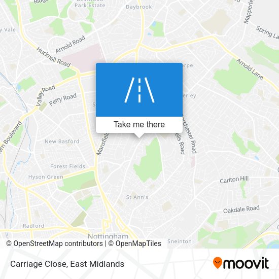 Carriage Close map
