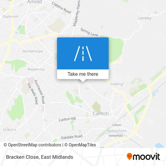 Bracken Close map