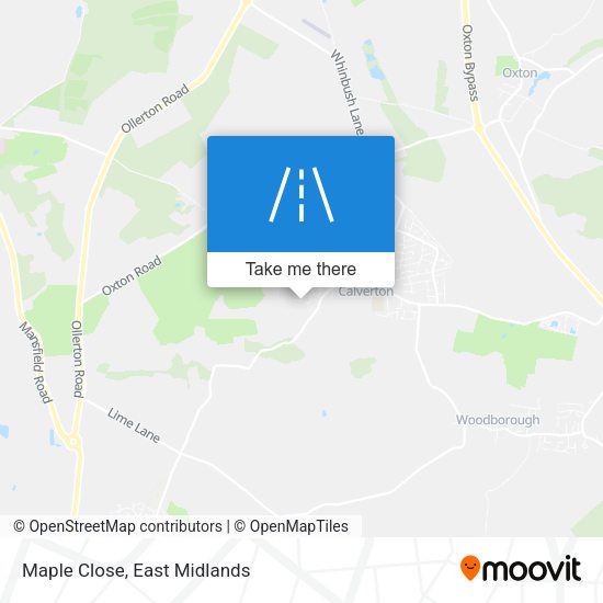 Maple Close map
