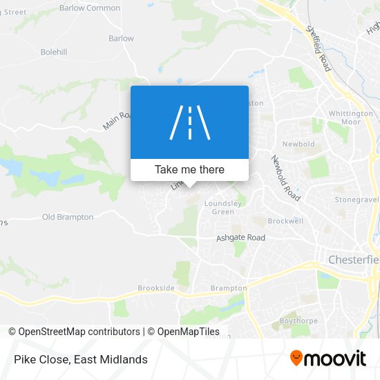 Pike Close map