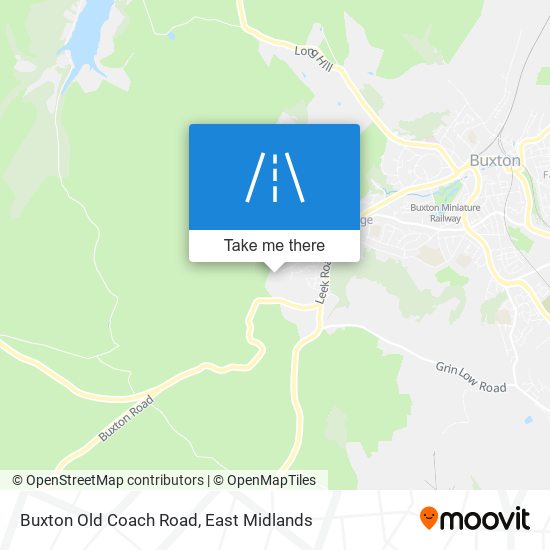 Buxton Old Coach Road map