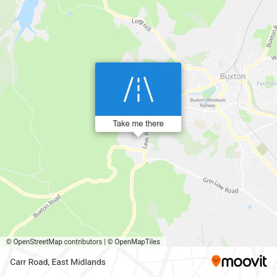 Carr Road map