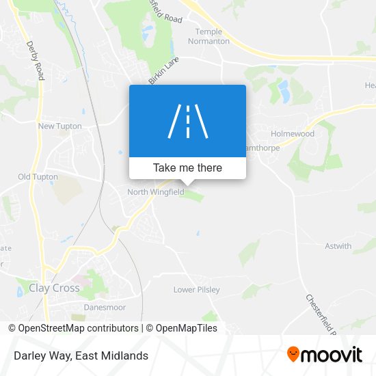 Darley Way map
