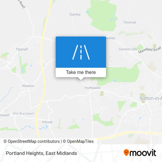 Portland Heights map
