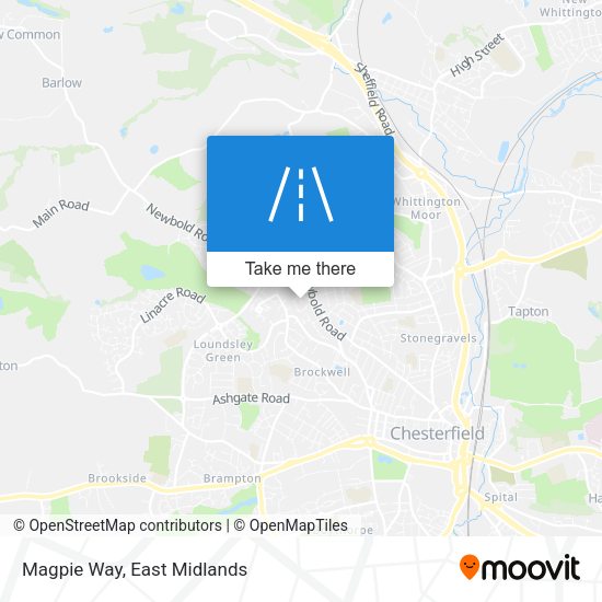 Magpie Way map