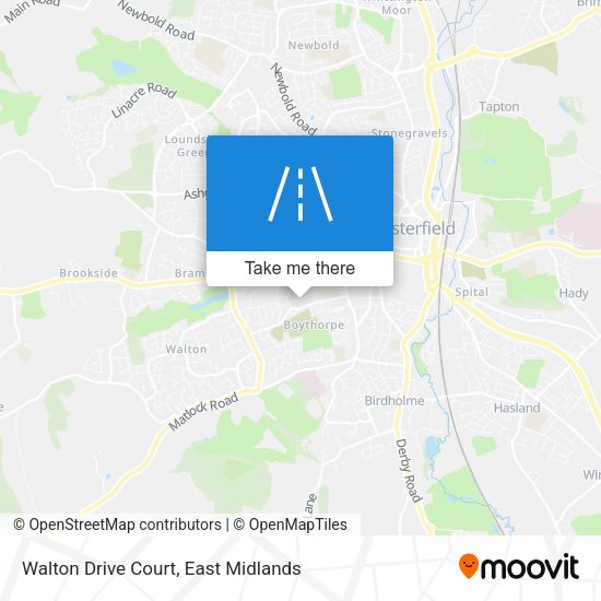 Walton Drive Court map