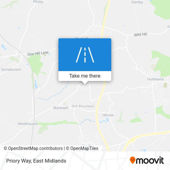 Priory Way map