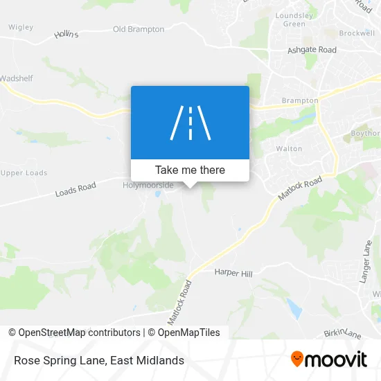 Rose Spring Lane map