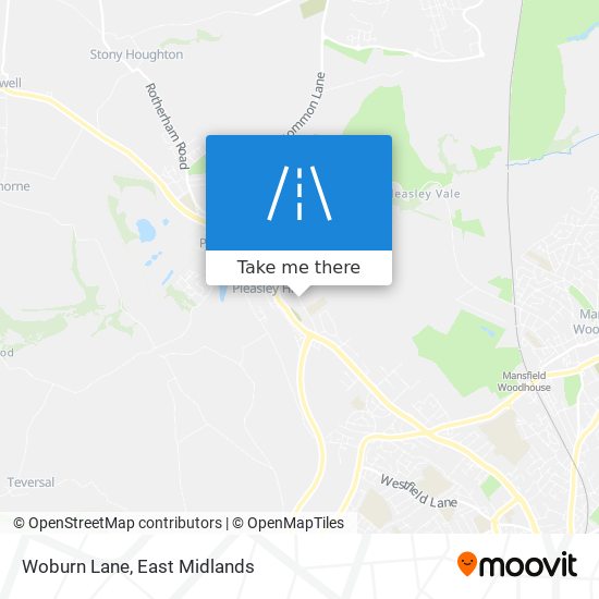 Woburn Lane map