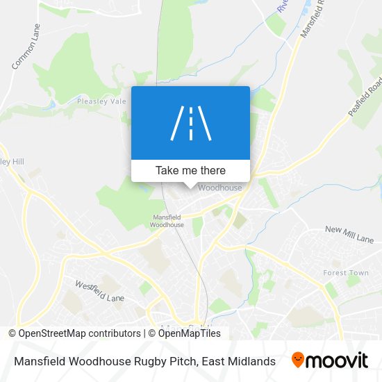 Mansfield Woodhouse Rugby Pitch map