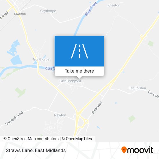 Straws Lane map