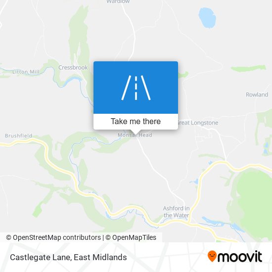 Castlegate Lane map