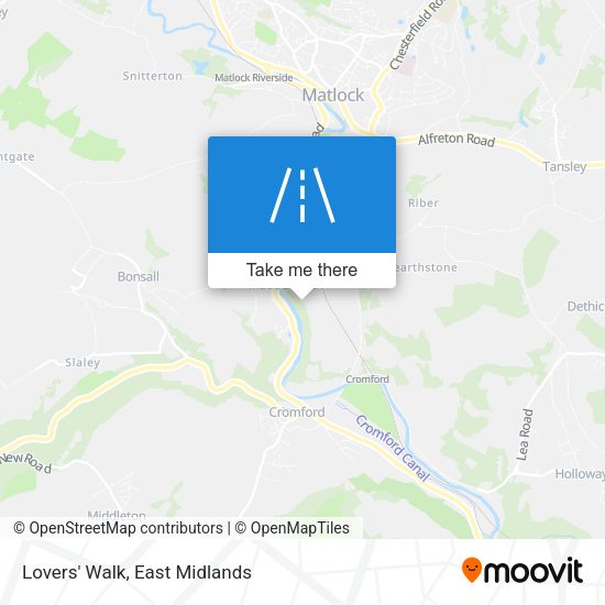 Lovers' Walk map