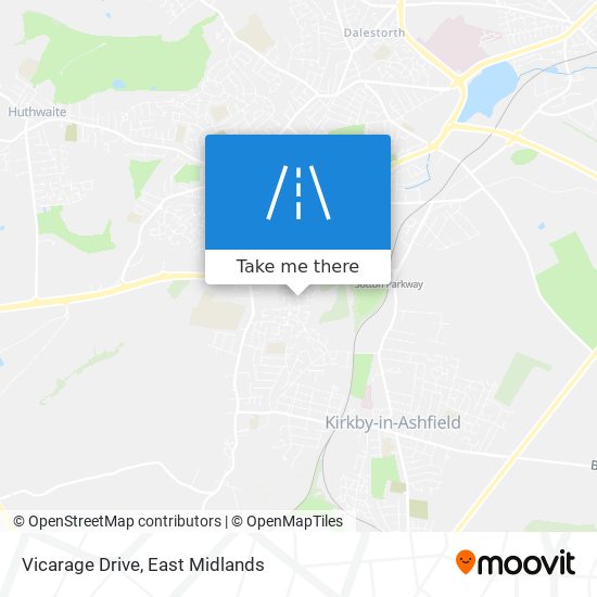 Vicarage Drive map