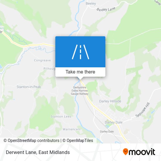Derwent Lane map