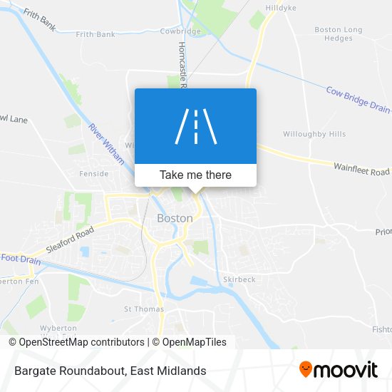 Bargate Roundabout map
