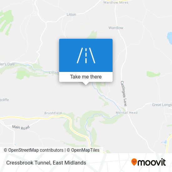 Cressbrook Tunnel map
