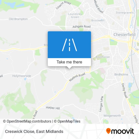 Creswick Close map