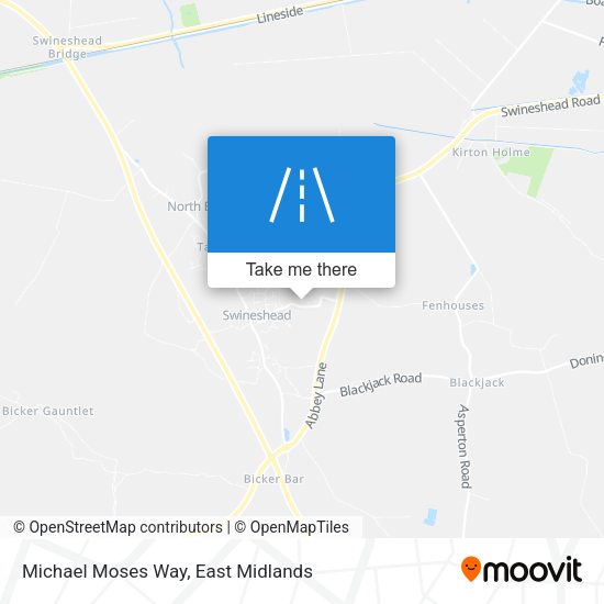 Michael Moses Way map