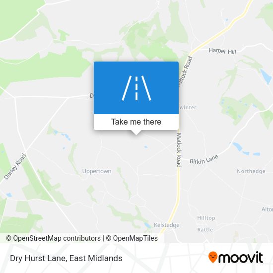 Dry Hurst Lane map