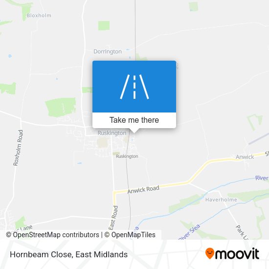 Hornbeam Close map