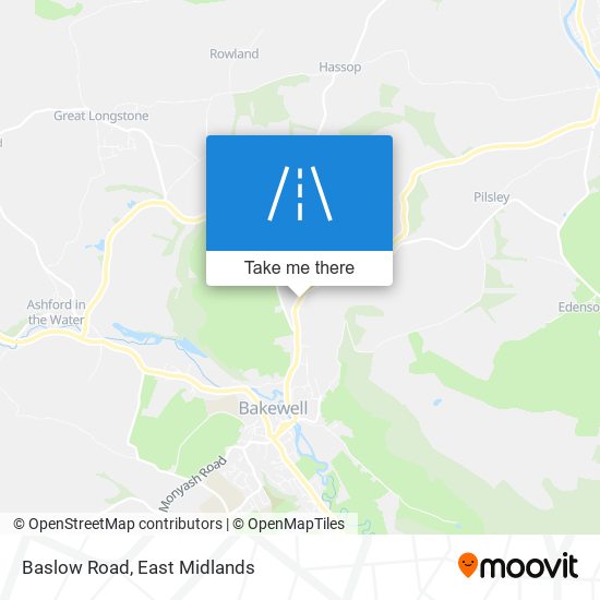 Baslow Road map