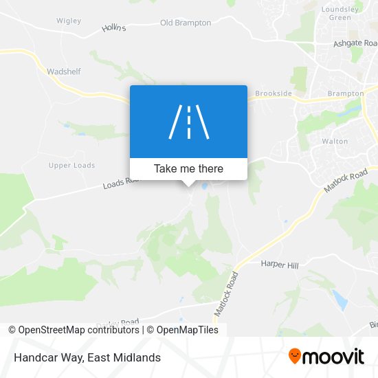 Handcar Way map