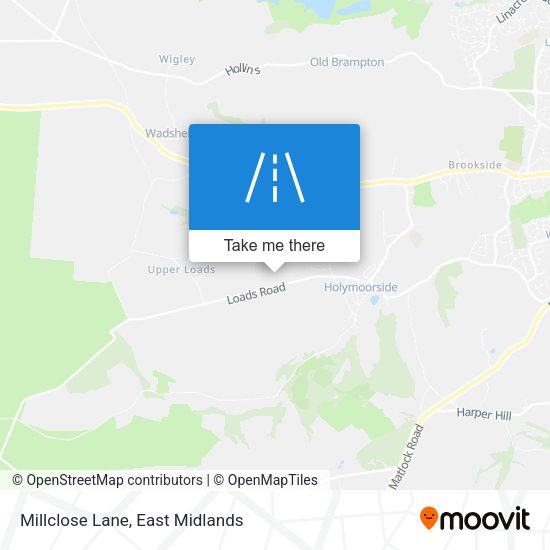 Millclose Lane map