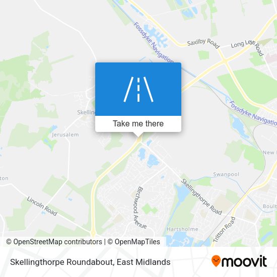 Skellingthorpe Roundabout map