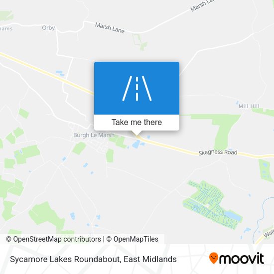 Sycamore Lakes Roundabout map