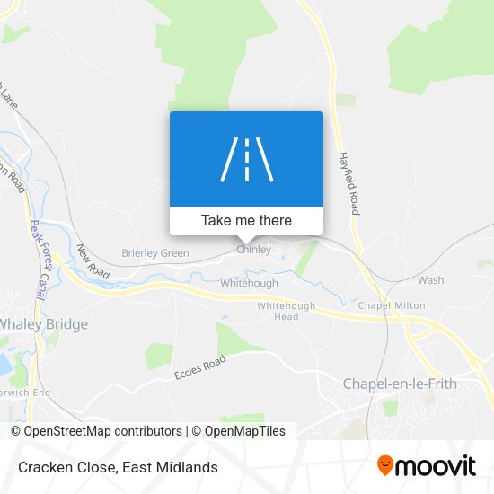 Cracken Close map
