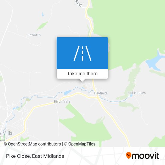 Pike Close map