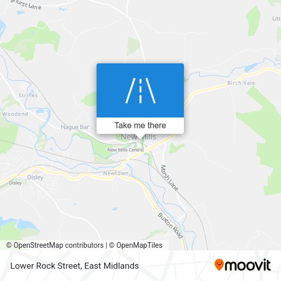 Lower Rock Street map