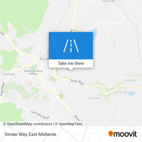 Kinder Way map