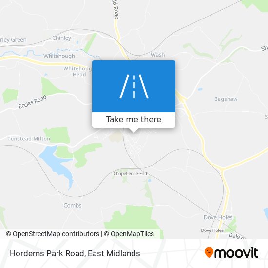 Horderns Park Road map