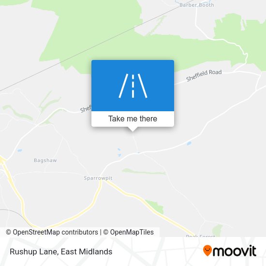 Rushup Lane map