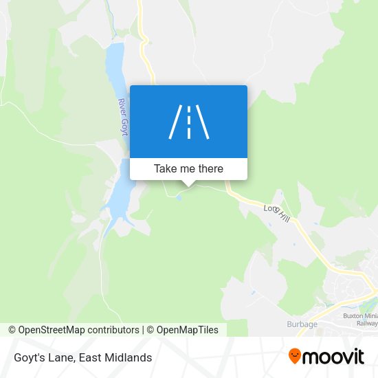 Goyt's Lane map